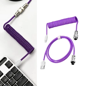 Cáp cuộn dây lò xo cuộn BTM Cáp USB A đến Type C cho bàn phím cơ