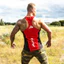 Muscle Boy Mùa Hè Thể Dục Áo Vest Nam Bóng Rổ Thi Đấu Chạy Bộ Huấn Luyện Co Giãn I-Vest Thể Thao