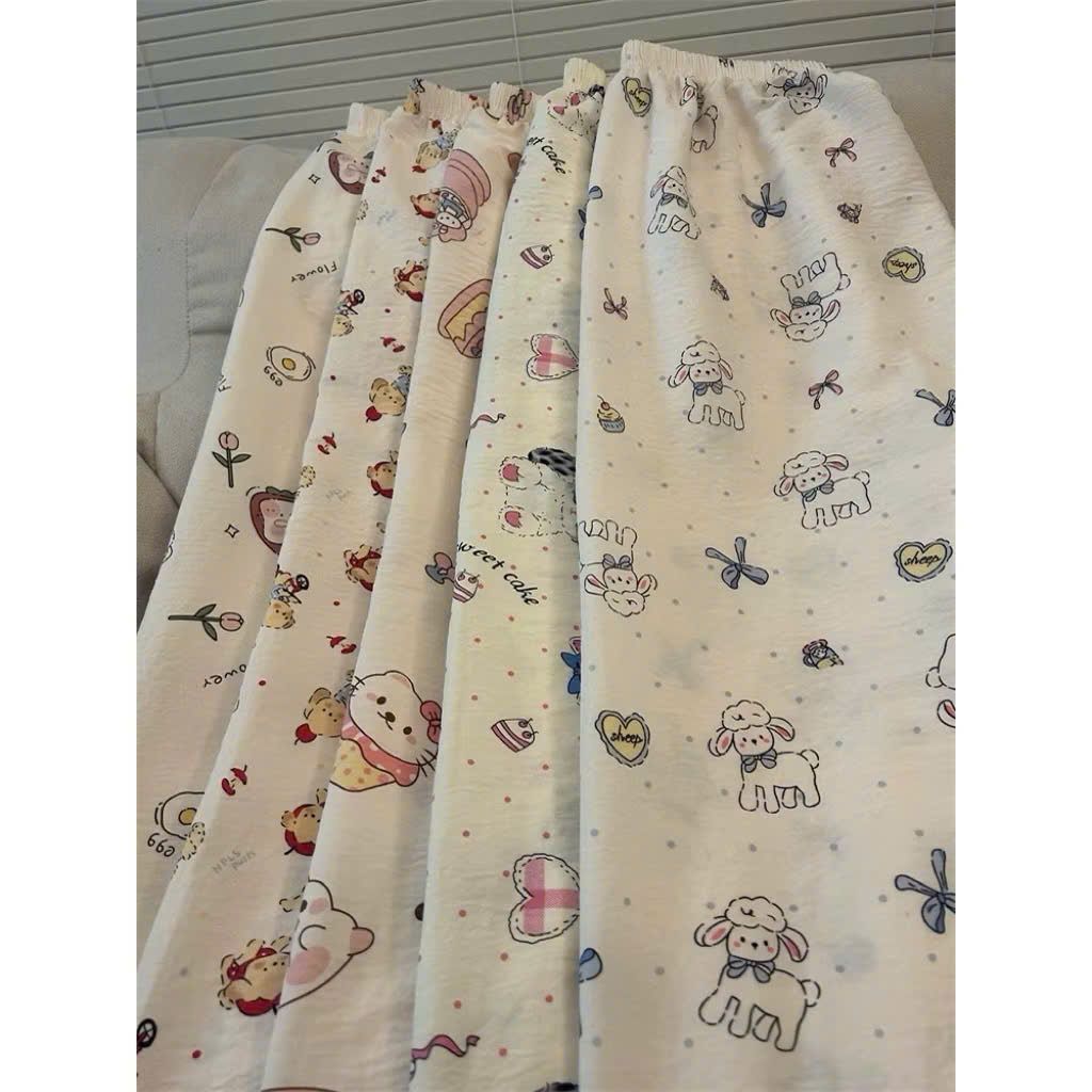 Bộ quần dài kity màu hồng +phối áo CROPTOP hình nơ đá cute đáng yêu-thoitrangthubio