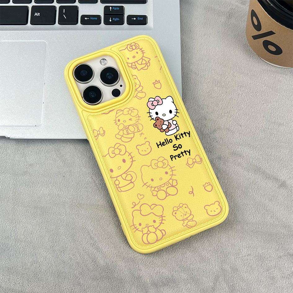 Ốp điện thoại in hình Hello Kitty cho iPhone 17/16 Pro