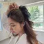 PNPIA- 2023 Mới Voan Nơ Chuối Kẹp Tóc Đuôi Ngựa Cao Kẹp Tóc Nữ Vintage Dọc Kẹp Móng Vuốt Top Kẹp Mũ Đội Đầu Nữ