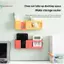 BeautifulHomeA 1PC Hộp lưu trữ điều khiển từ xa không treo tường Ra TV Điện thoại di động Ra VN