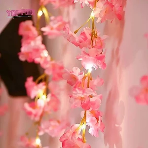 Hoa nhân tạo YOFFOR, Đèn dây hoa anh đào 2M