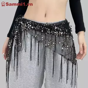 Dây thắt lưng khiêu vũ bụng đa năng ZK dành cho phụ kiện Jazz, khiêu vũ Ấn Độ & ngày lễ VN