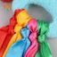 CANAMEK 1 Trẻ Em Cổ Tay Ruy Băng Đội Thể Thao Pompom Cổ Vũ Trận Đấu Lớn Pom Club Đạo Cụ Khiêu Vũ Vòng Tay Đàn Hồi Với Dây Đàn Hồi CSF