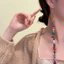 Phong Cách Dân Tộc Melade Hỗn Hợp Màu Đính Hạt Bông Tai Phong Cách Tây Tạng Dài Tua Rua Bông Tai Mới Trung Quốc Retro Phù Hợp Với Hợp Thời Trang