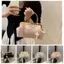 Túi đeo vai thêu PYCOU, Túi xách thêu Polyester, Túi vuông nhỏ phong cách thanh lịch Đảng