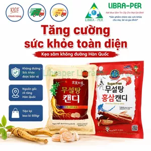 Kẹo Sâm Không Đường Hàn Quốc 500g Hỗ Trợ Giảm Mệt Mỏi Căng Thẳng Dành Cho Nhân Viên Văn Phòng