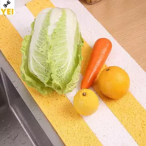 < YEI > Bồn Rửa Nhà Bếp Splash Guard Miếng Bọt Biển Có Thể Điều Chỉnh Đĩa Sấy Thảm Phòng Tắm Bồn Rửa Nước Bắt Thảm Thấm Hút Mặt Bàn Bảo Vệ Mới