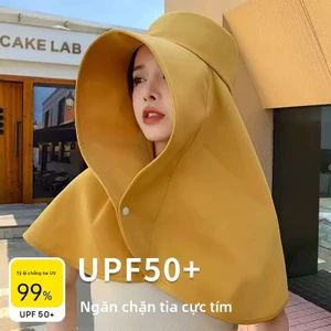Mũ chống nắng toàn mặt dành cho nữ VN, Phong cách mùa hè phong cách mới, Khăn siêu rộng, Mũ chống nắng kiểu xô, Mũ chống nắng đi xe đạp ngoài trời.