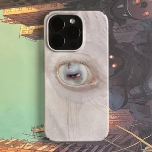 Ốp Điện Thoại Mắt Thích Hợp Cho IPhone 7 8 PLUS 16 E 11 12 PRO 13 14 15 ProMax XR XSMAX 17 AIR Film QYJS Vỏ Cứng Chống Bụi Bẩn Hợp Thời Trang Nâng Cao