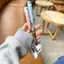 Bộ nĩa thìa Doremon, thìa inox bằng gốm sứ Hello Kitty Bộ đồ ăn học sinh Siêu dễ thương Siêu dễ thương 6.8