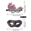 Mặt nạ ren nửa mặt CODECOVED, Mặt nạ bướm phong cách quyến rũ nhiều màu, Đá giả Cosplay lạ mắt Mặt nạ hóa trang lễ hội trang điểm