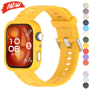 Ốp lưng + dây đeo silicon cho Huawei Watch Fit 5 Pro / Fit 4 Pro / Fit 5 / Fit 4, phụ kiện thay thế vỏ thể thao