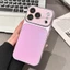 Ốp Điện Thoại Kính Hồng Lấp Lánh Cho iPhone 17 Pro Max 16 15 14 Vỏ Bảo Vệ Chống Sốc