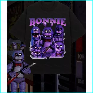 SY3 Năm Đêm Tại Freddy Unisex Xu Hướng Thời Trang Mùa Hè Áo Thun Anime Tay Ngắn Top YS3