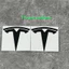 Biểu tượng Logo kim loại Tesla Model 3 / Y đích thực - Bộ thay thế thân trước hoặc sau Bộ phận trang trí ngoại thất Phụ kiện ô tô