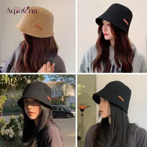 AqToCna Hip Hop Du Lịch Ngoài Trời Panama Mũ Chống Nắng Cho Nam Nữ Mùa Hè Cotton Buet Mũ In Chữ Người Cá Mũ Cho Bé Gái AqToCna