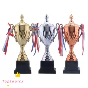 Cúp cúp TOPTOOLCX, Cốc giải thưởng cốc kim loại 35 / 32 / 29 / 40 / 45 / 52CM, Bóng đá bóng đá Vàng Bạc Đồng Kích thước lớn Tùy chỉnh Cúp chiến thắng Bóng đá Đảng