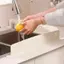 NORDICLLIFE 1 / 2 chiếc Tấm chắn bùn bồn rửa, có cốc hút Bể bơi Tấm vách ngăn nước bằng silicon, Đồ dùng nhà bếp chống dầu đa chức năng Dụng cụ nhà bếp Bồn rửa