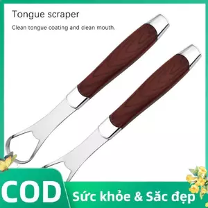 Trong Kho Thép Không Gỉ Gỗ Hạt Lưỡi Scraper-Bằng Miệng Lưỡi Cleaner Công Cụ Cá Tuyết