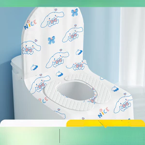 Vỏ bọc ghế vệ sinh toàn diện dùng một lần, dày đi du lịch, vỏ bọc ghế vệ sinh chống bẩn đặc trưng cho khách sạn
