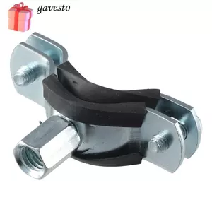 GAVESTO 2 Kẹp Hỗ Trợ, Có Móng Tay M8 Gắn Vít Có Thể Điều Chỉnh Ống Hỗ Trợ Kẹp, Sắt Mạ Kẽm Bạc Bền Đen PPR Sắt Kẹp Ống Công Nhân