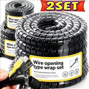 2 / 4M - Cáp Tay Xoắn Ốc Quấn Dây Cáp Bảo Vệ Dây Kéo Dây Quấn Dây Tổ Chức Với Cáp Kẹp Bảo Vệ Ống