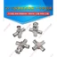 BNC-JKK BNC Nữ Chất Liệu Đồng Đài Phát Thanh Sóng Bộ Chuyển Đổi BNC Một cm Ba Nữ Bốn Chiều Adapter