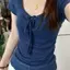 Pure Desire Pink Slim-fit Đáy hơi trong suốt mỏng đường viền cổ lớn Áo thun chống nắng ngắn tay Top Women 20