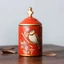 DONOVANQQ Hộp Trà Phong Cách Mộc Mạc Mỹ, Hộp Trà Gốm Chống Ẩm, Hộ Gia Đình Vintage In Chim Nhà Bếp Bảo Quản Quà Tặng