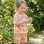 Bộ đồ dây đeo FANSIN, Bộ dây thắt lưng co giãn in hoa cho bé gái Bộ quần short đeo chéo trẻ em, Dây đeo vai không tay thời trang Dây đeo vai có họa tiết bề mặt Váy ghi lê hàng ngày