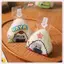 JRP 50 Chiếc Hoạt Hình Cho Tam Giác Cơm Bóng Túi Đựng Nori Onigiri Túi Sushi Với 2 Khuôn Onigiri Và 50 Stiers Khuôn Làm Sushi JRP