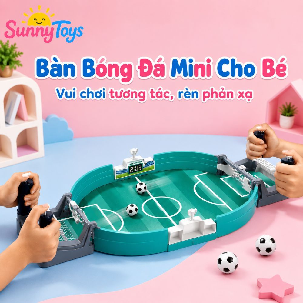 Bàn Đá Bóng Mini SunnyToys - Đồ Chơi Thể Thao Vui Nhộn Cho Bé Tại Nhà
