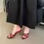 TT Cao Gót Trắng Lưới Flip-Flops Nữ Mùa Hè Phong Cách Mới Tính Khí Giày Sandal La Mã Dép