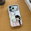 Ốp điện thoại iPhone bé gái ký hiệu hòa bình dễ thương, Kawaii Smiley Hand Thích hợp cho iPhone17 / 16 / 15 / 14 / 13 / 12 / 11 Pro Max Plus PC Vỏ bên trong vòng Giá đỡ bảo vệ ống kính 2 trong 1 Chống rơi Chống sốc