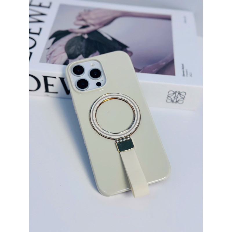 [Chính Hãng] Ốp Likgus ROPE MAG Bóng Iring Sỏ Tay Từ Tính Kèm Giá Đỡ Xoay 360° iPhone 16 Pro Max