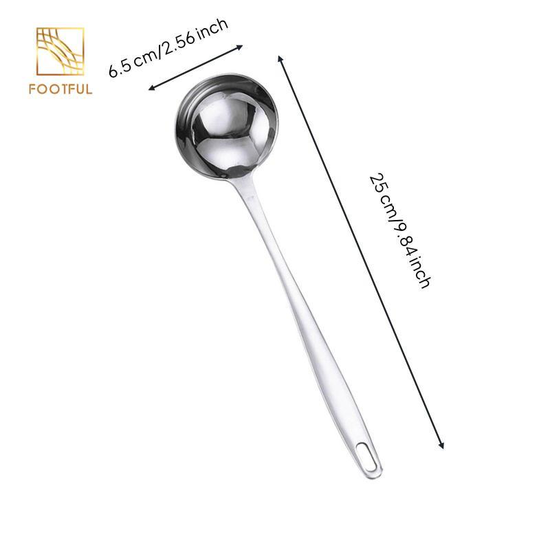 Muỗng Lẩu Chất Lượng Nồi Súp Inox Có Tay Cầm Gỗ Đồ Dùng Nhà Bếp Dùng Cho Gia Đình Và Nhà Hàng Sử Dụng