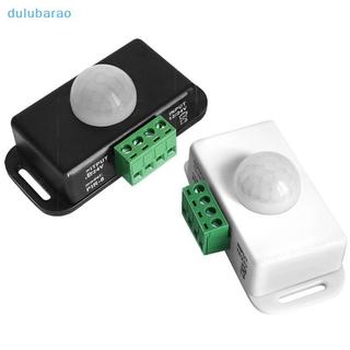[DUL] DC 12V 24V Cảm biến chuyển động PIR có thể điều chỉnh Mô-đun công tắc đèn hồng ngoại IR AO