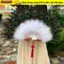 BAMBOOB Cheongsam Show Live Fan, 28 Xương 9 Màu Quạt Lông Công Lớn, Quạt Gấp Lông 65cm Trang Trí Tiệc Cưới