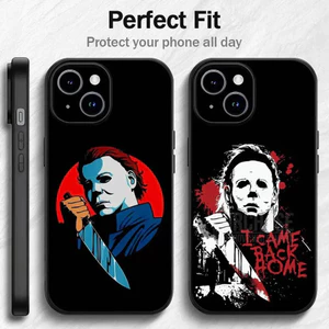 TP-1 M-Michael-Myers Kinh Dị Halloween Phim Ốp Lưng Điện Thoại IPhone 17 16 15 14 13 12PRO MAX PLUS Mini TPU Mềm Đến Da Thân Thiện