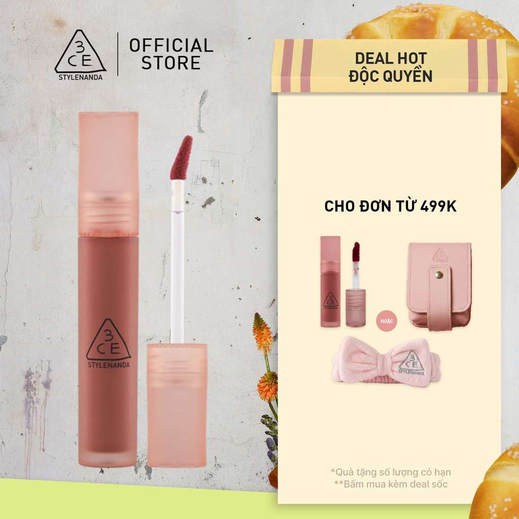 Son Kem 3CE Cho Viền Môi Mờ Ảo Không Lem Blur Water Tint 4.6g