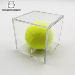 Nhíp 1 Hộp Acrylic Bóng Chày Acrylic Acrylic 80 * 80 * 80 Trong Suốt Bảo Quản Bóng Chày Hộp Thu Thập Bóng Golf Hộp Trưng Bày VN