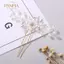 PNPIA- Cô Dâu Thanh Lịch Handmade Ngọc Trai Hoa Pha Lê Kẹp Tóc Pin Clevis Đẹp Pha Lê Phụ Kiện Tóc Cưới Kẹp Tóc Cô Dâu Trang Trí Cô Dâu