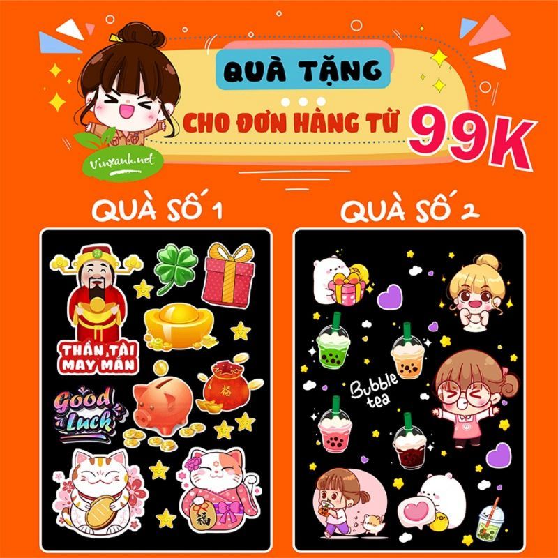 Decal TRÀ TẮC_trang trí quán nước, dán tường, tủ kiếng chống nước, đã cắt bế sẵn - chỉ cần lột ra và dán