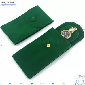 Túi đựng đồng hồ DAYBREAK, Hộp đồng hồ Snap Flannelette, Túi bảo quản chống bụi di động chất lượng cao dành cho nữ