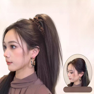 35cm Dài Thời Trang Mới Thẳng Đuôi Ngựa Tóc Giả Cho Nữ Cao Đuôi Ngựa Bím Tóc Nối Dài Đuôi Tóc Giả