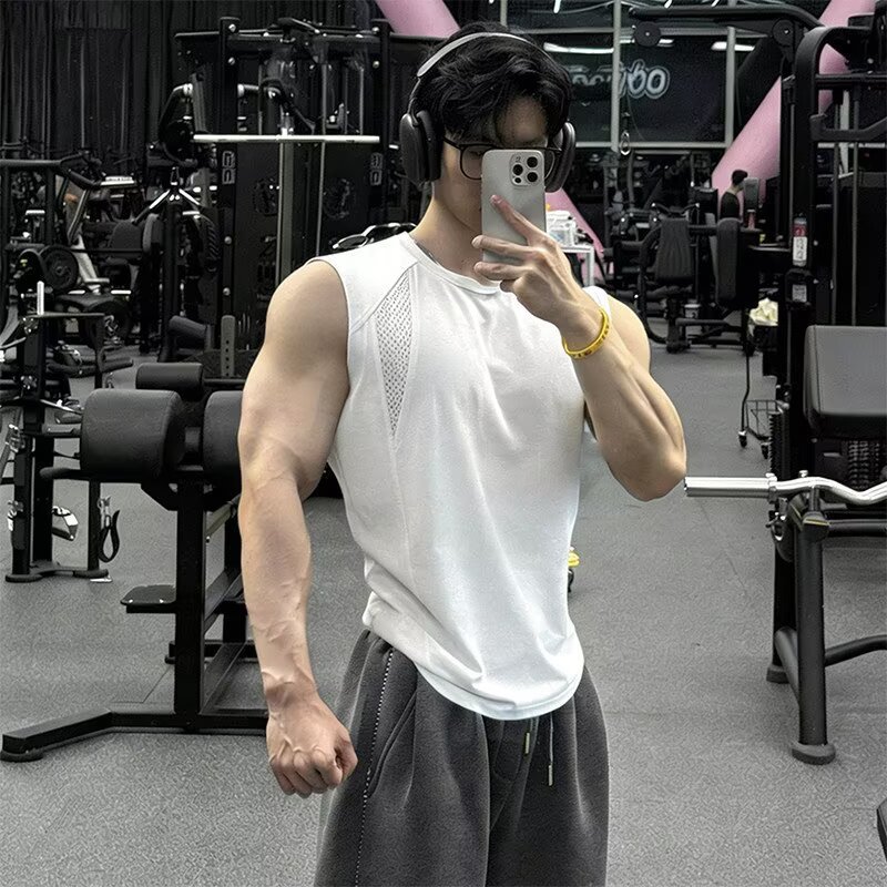 VG Nam Thể Dục Không Tay Tank Top Thoáng Khí Rời Phù Hợp Với Áo Tập Luyện Hợp Thời Trang Thể Thao