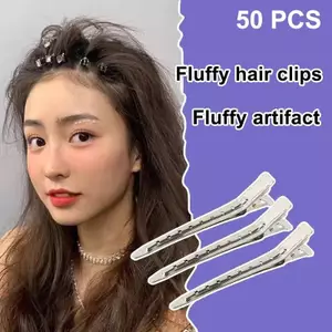 PNPIA- 50 Chiếc Đơn Giản Đa Năng Hợp Kim Kẹp Tóc Mũ Phụ Kiện Tóc Rễ Lông Tơ Kẹp Tóc Liền Mạch Nổ Kẹp