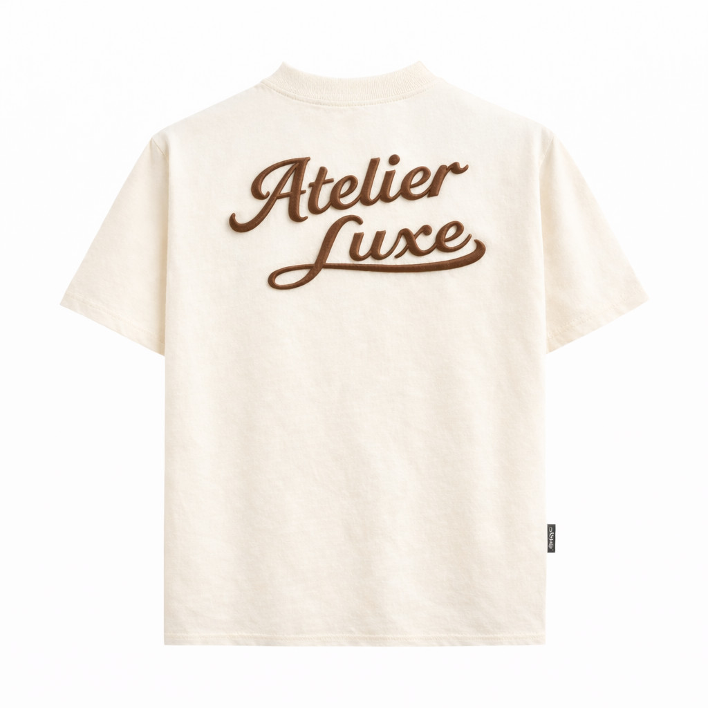 （Giao hàng 24h）Angela Áo Thun Atelier Luxe Boxy Tee Cotton 220gsm Local Brand Tay Lỡ Form Boxy Rộng Nam Nữ